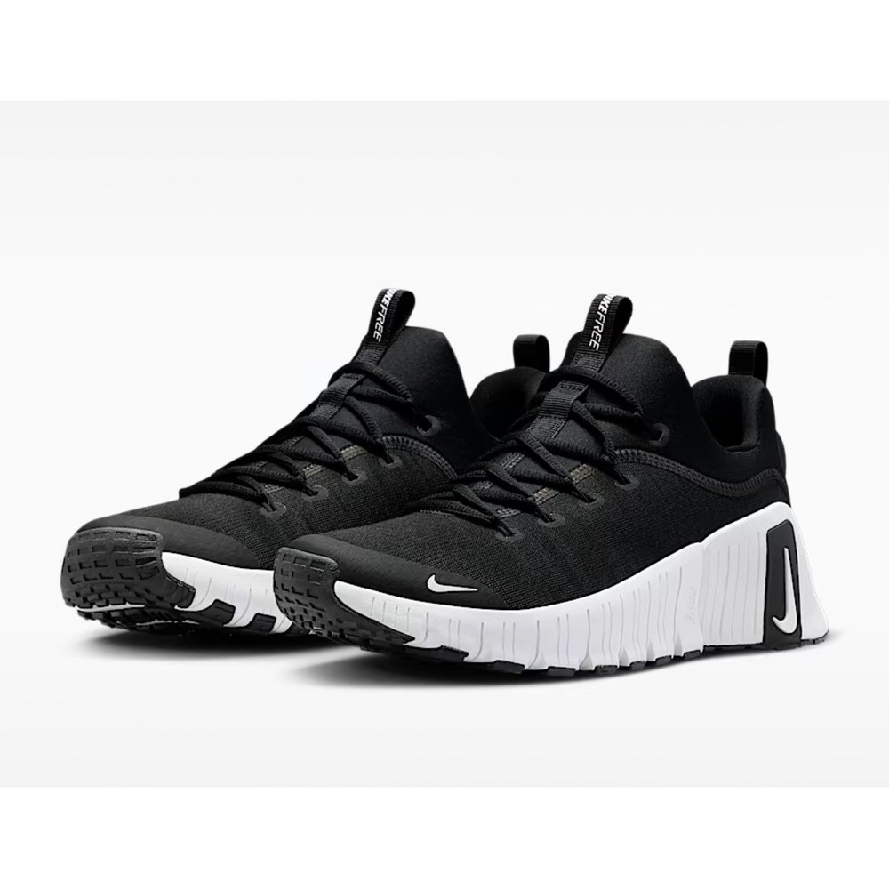 Nike Free Metcon 6 Workout Training Hit CrossFit Black White FJ7127-001 Men Sz 8